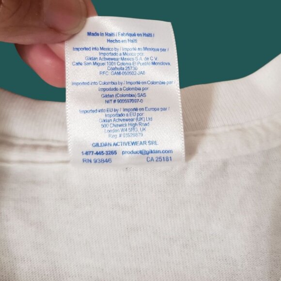 Gildan Los Angeles Lakers White T-Shirt XL  Unisex Short Sleeve Wht/Purple XLarg - Picture 7 of 9